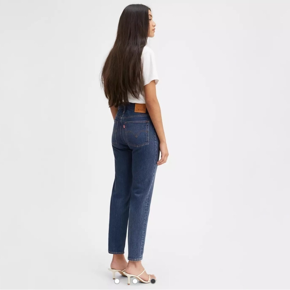 Levis ICON fit Wedgie Lifes Work Dark Wash womens ankle jeans 27 x 27 - Picture 3 of 15